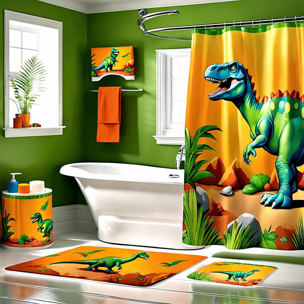 dinosaur bath accessories
