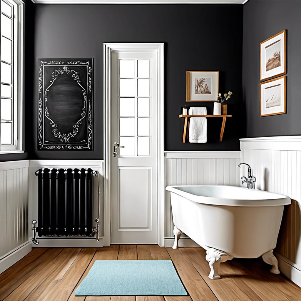 diy chalkboard radiator cover