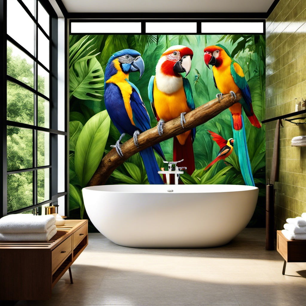 exotic bird artwork