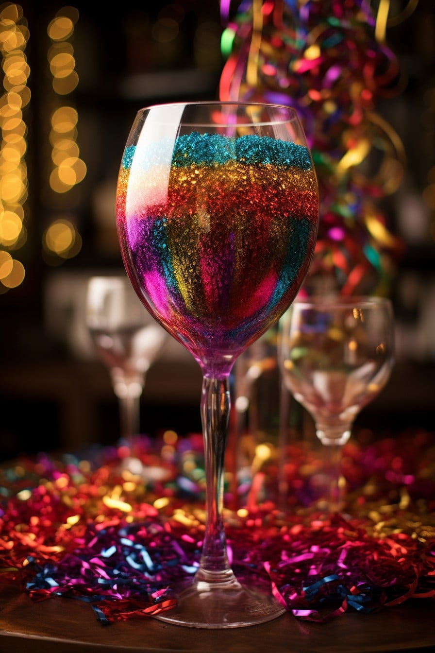 fill with tinsel for a party centerpiece
