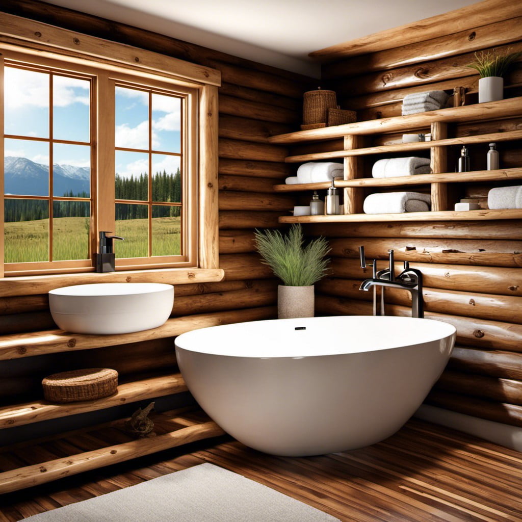 floating wooden shelves