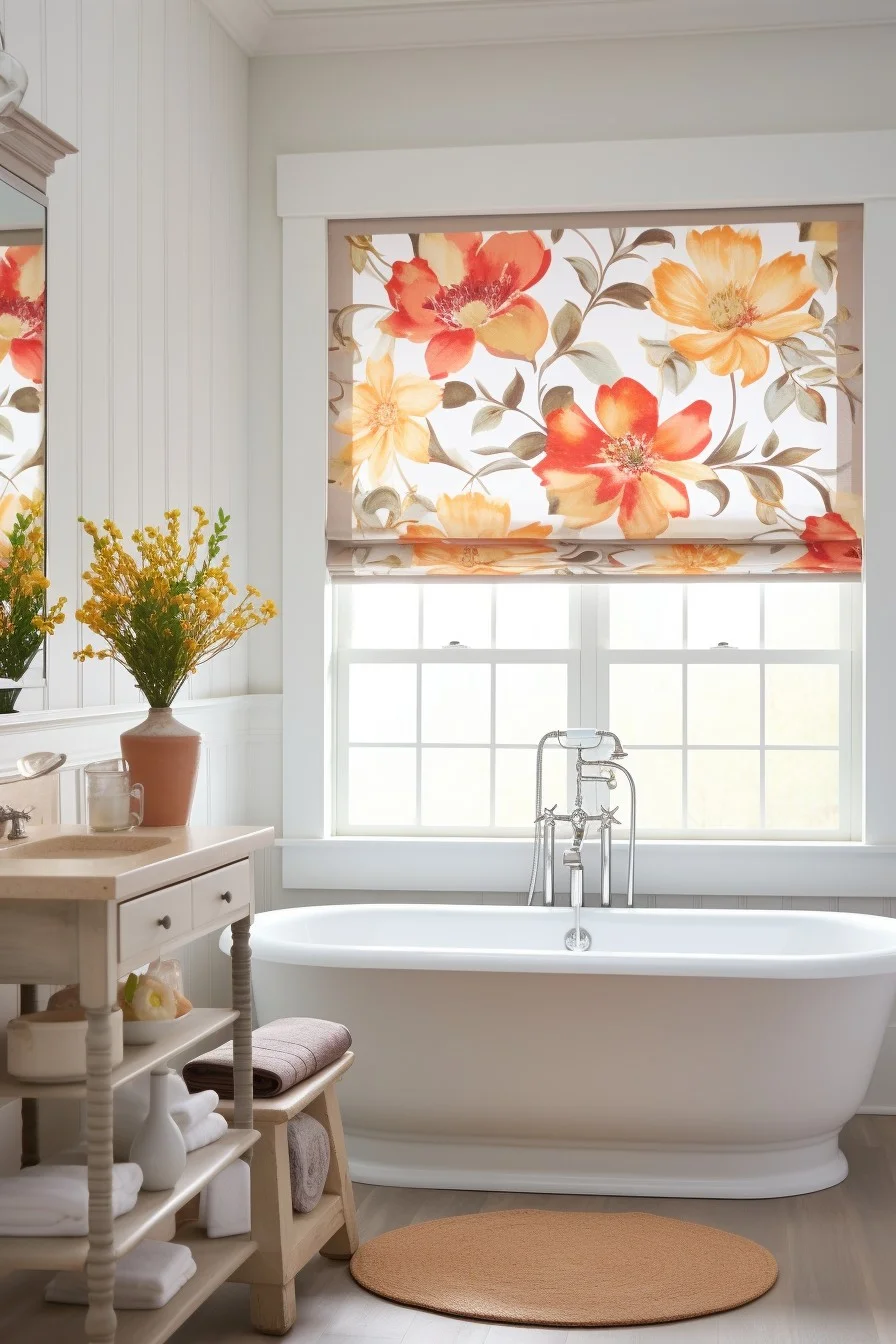 flower patterned window treatments