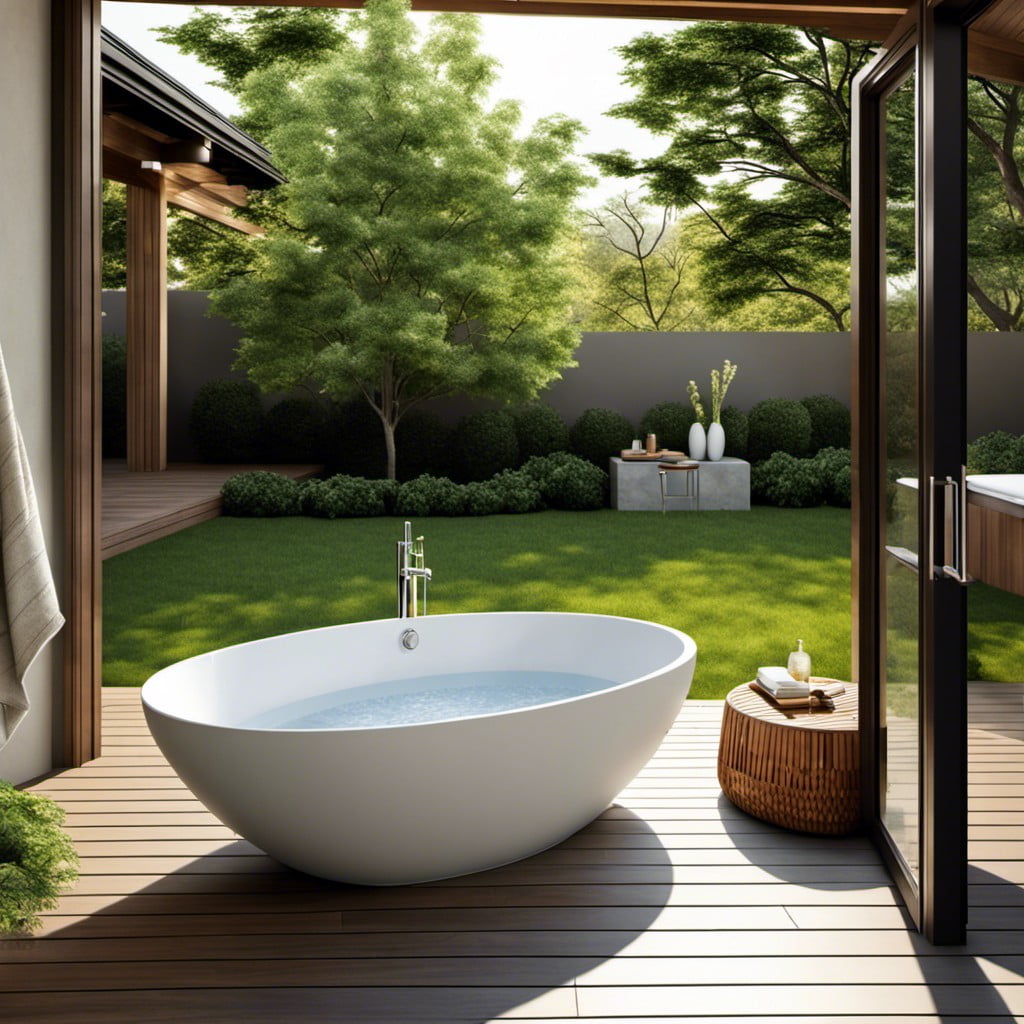 freestanding porcelain tub