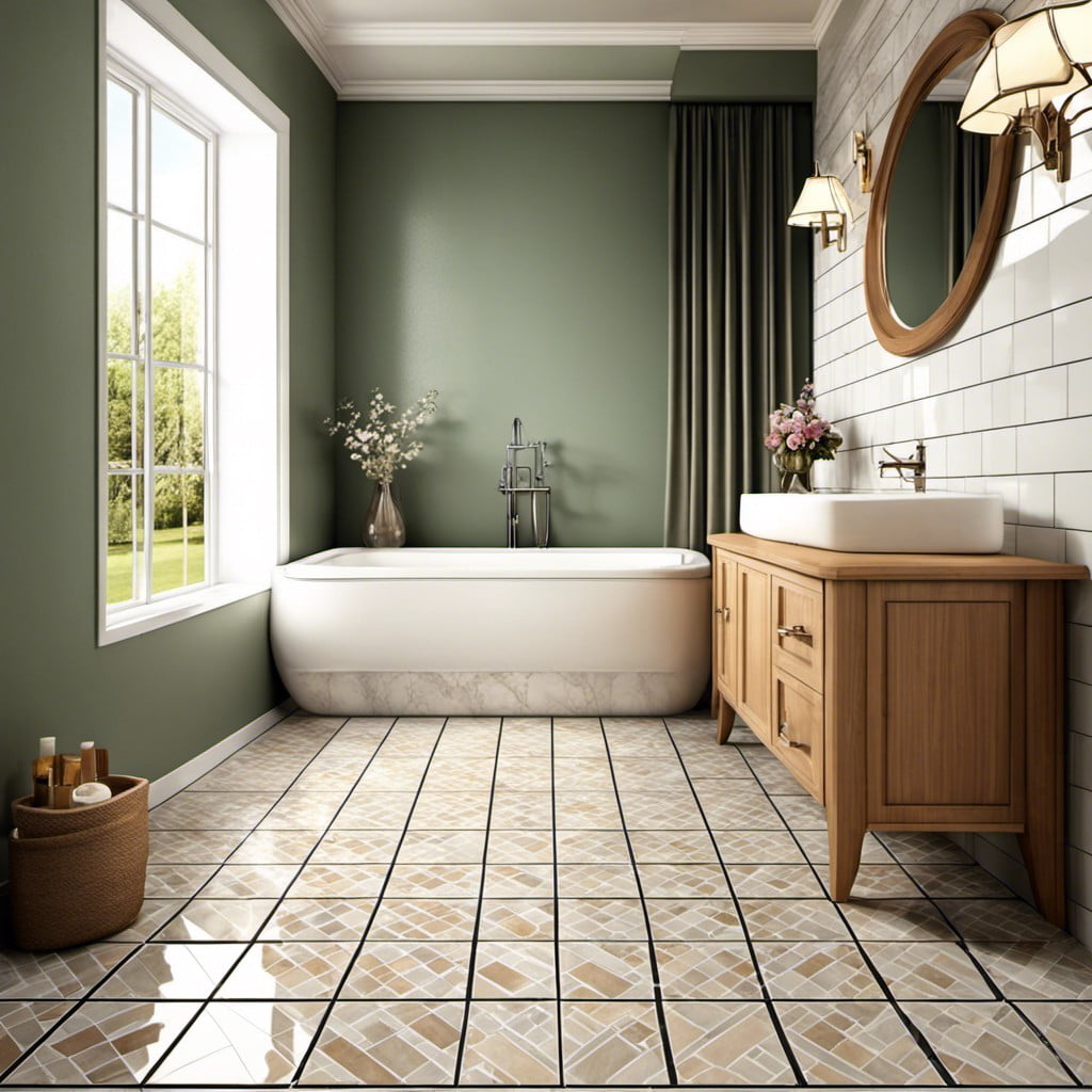 glazed ceramic flooring