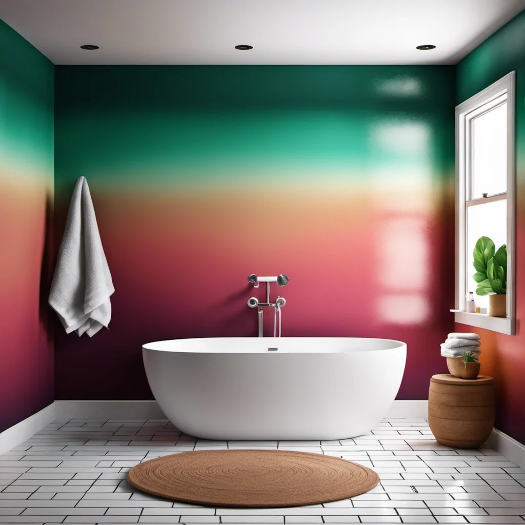 gradient color wall