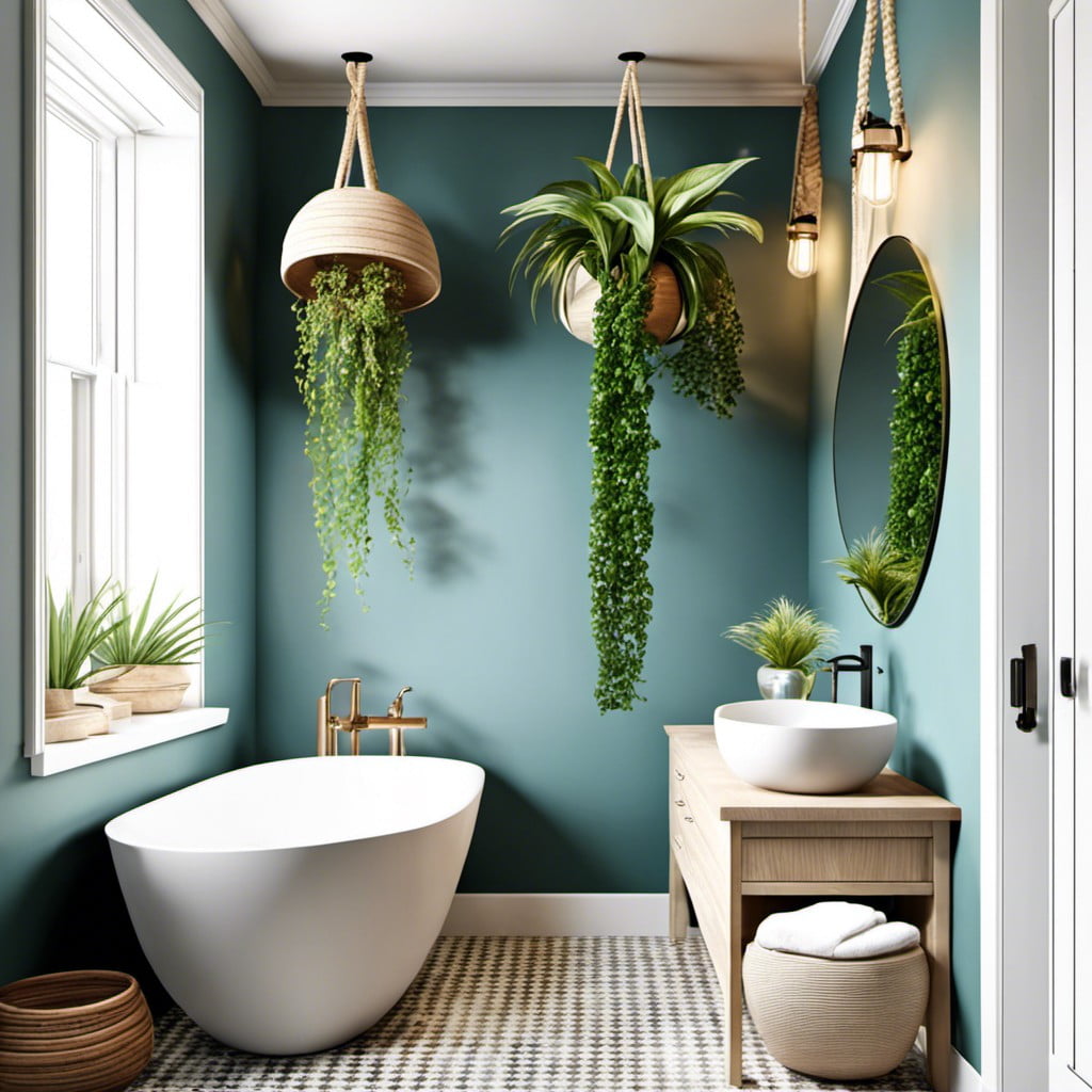 hanging wall plants for fresh air