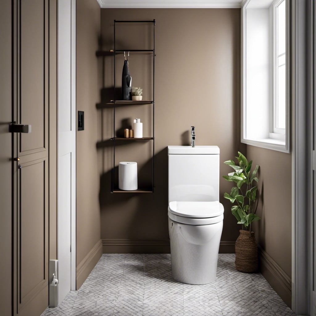 install a compact toilet