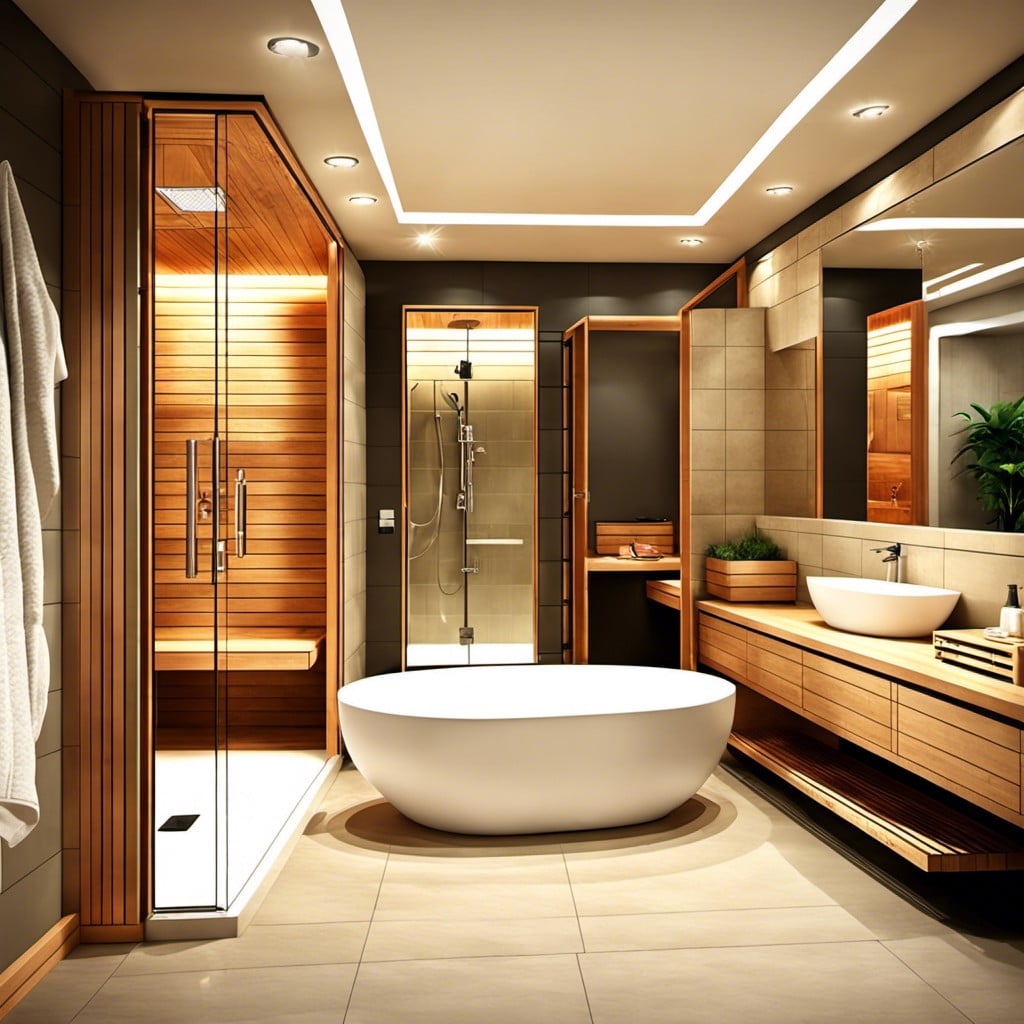 install a sauna or a steam room