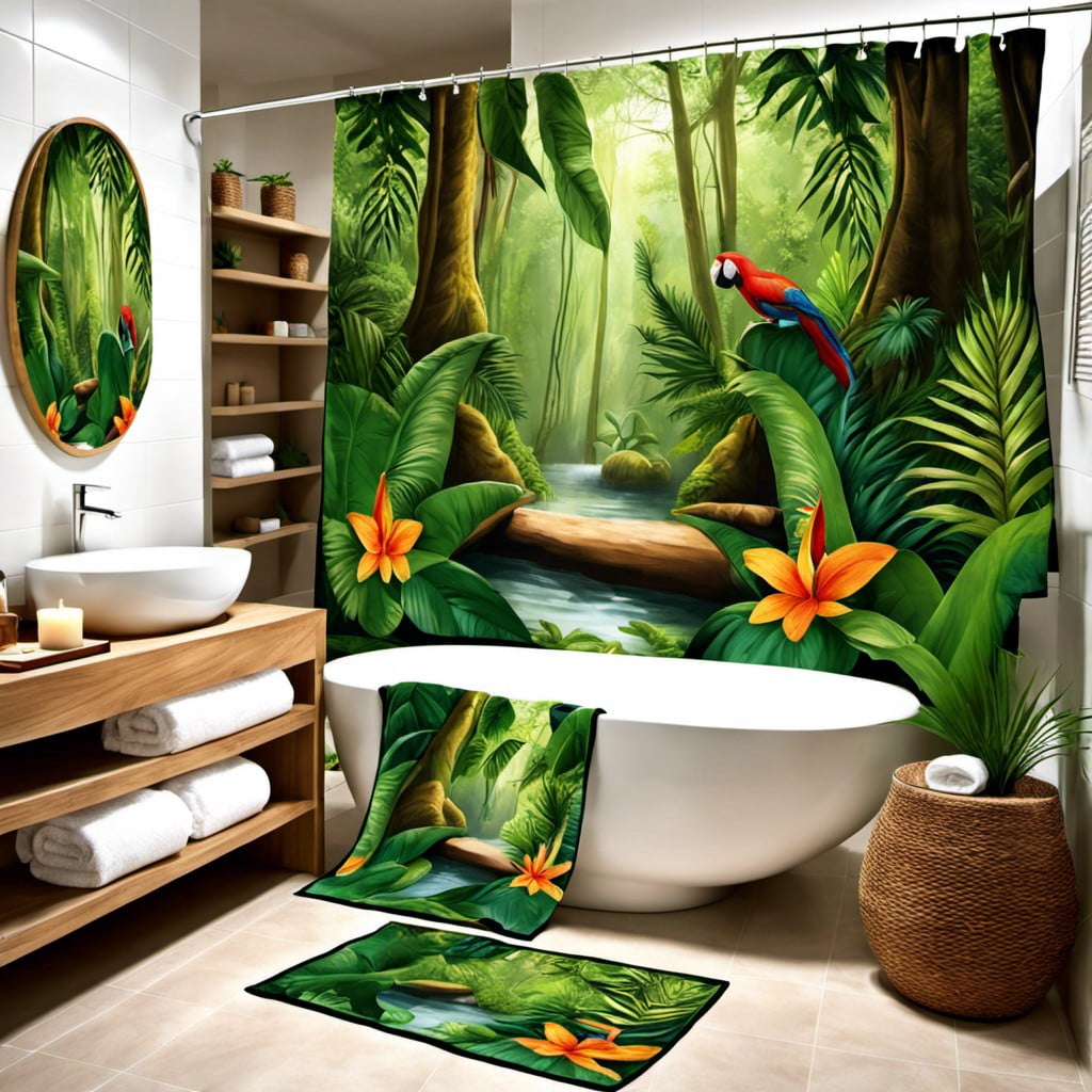 jungle themed towel sets