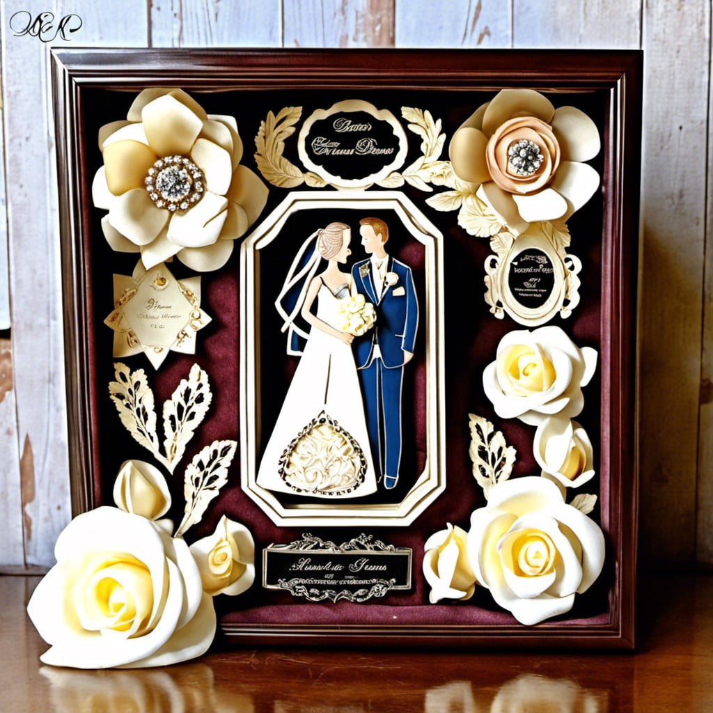 keepsake wedding plaque box