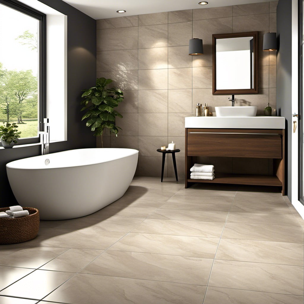 large rectangular floor tiles