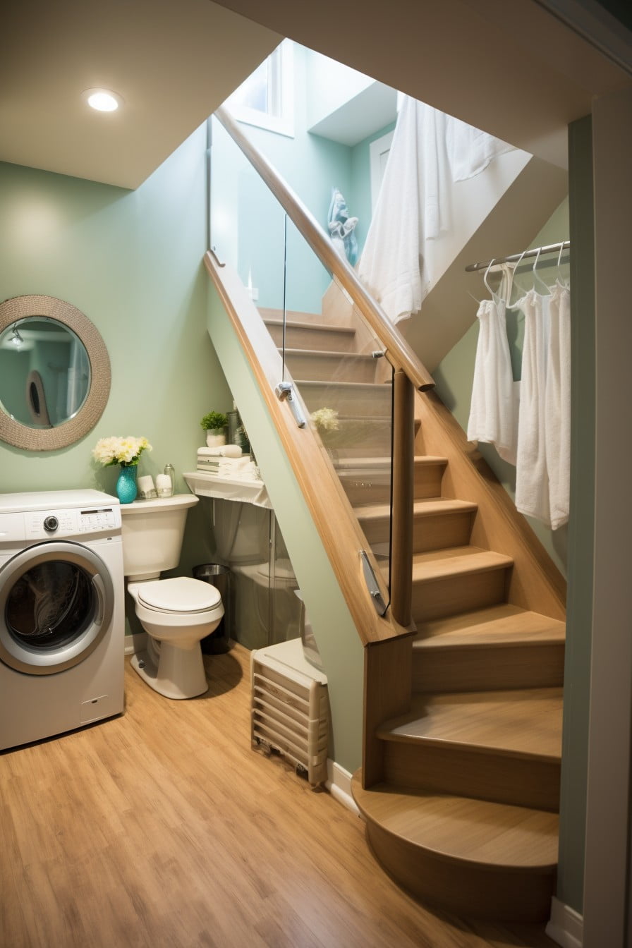 laundry room combined bathroom