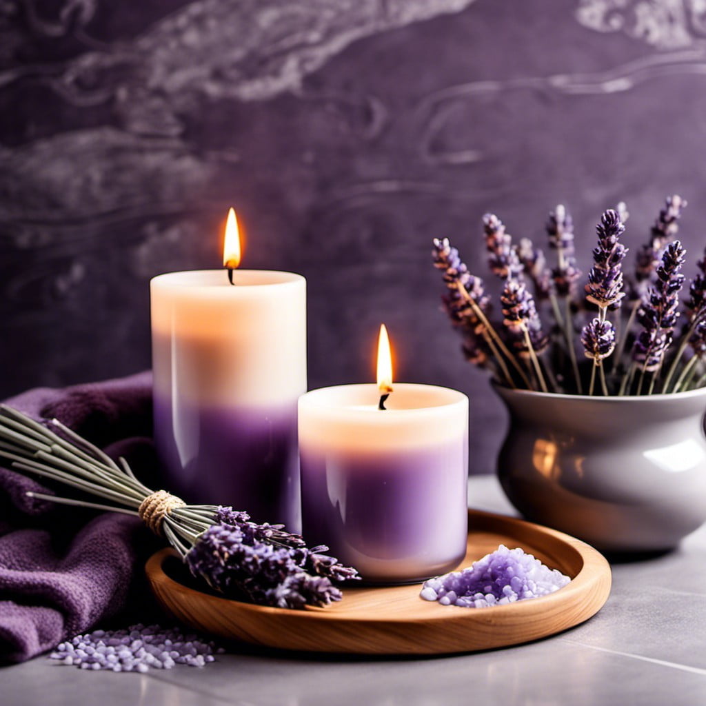 lavender scented candles or bath oils