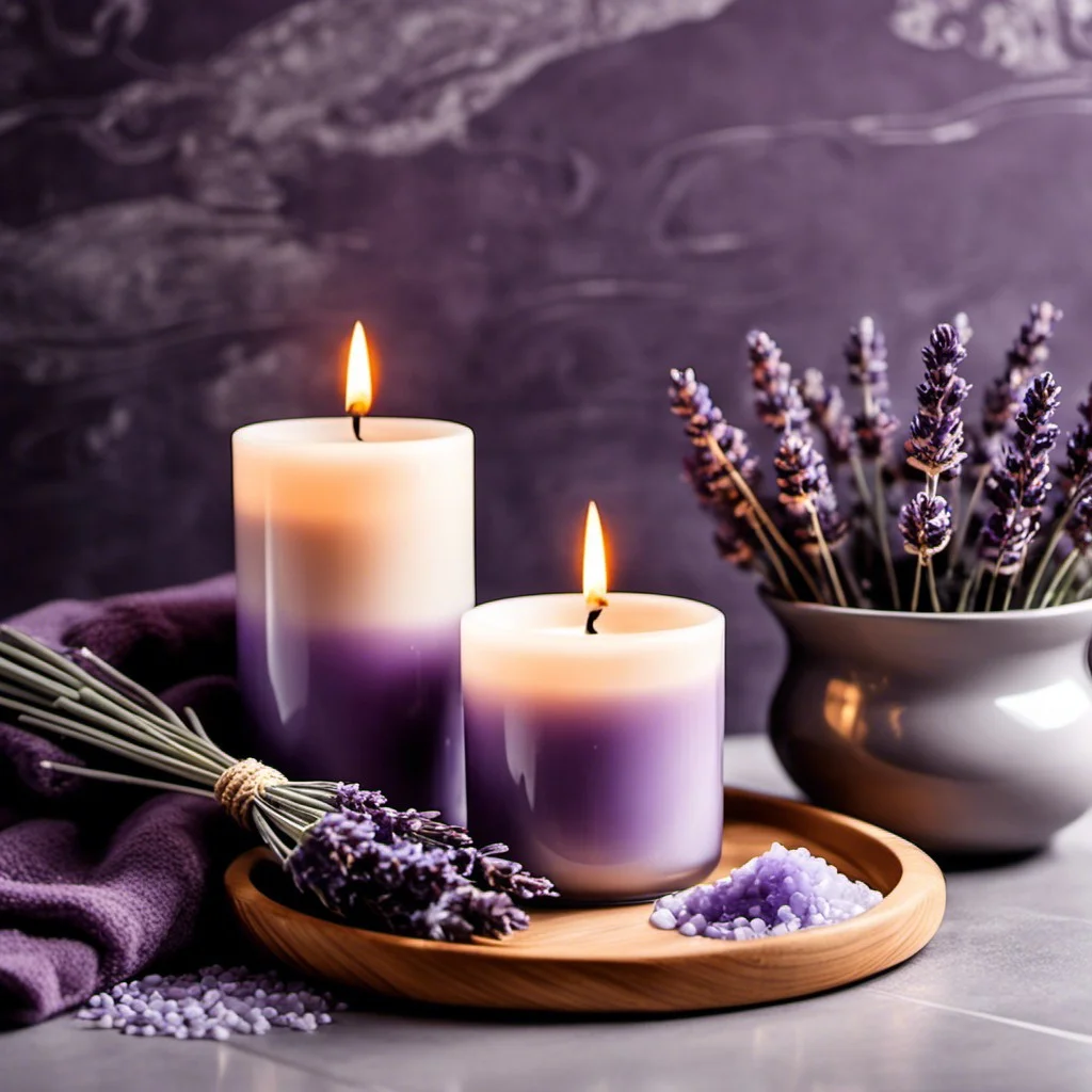 lavender scented candles or bath oils