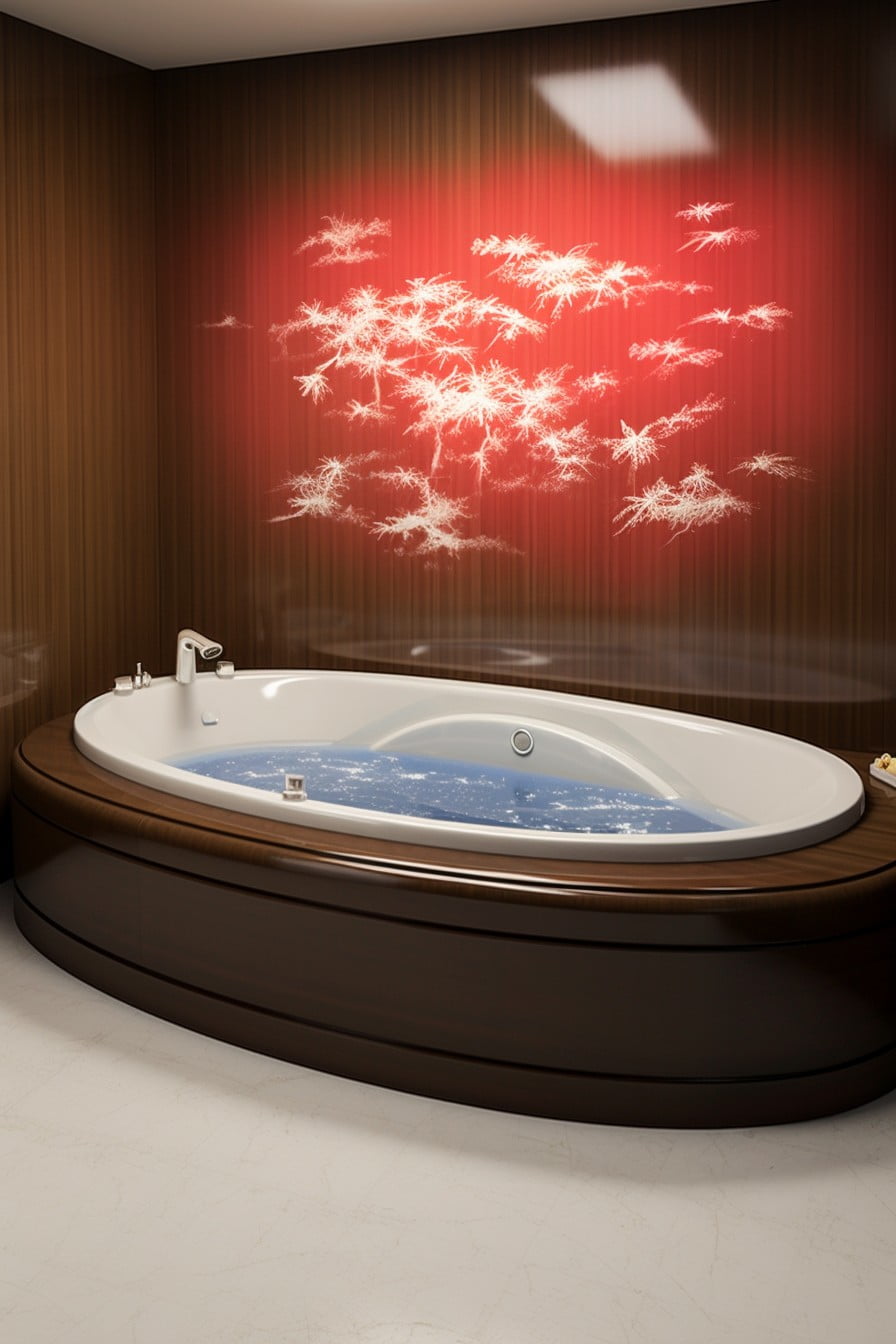 led lit bathtub