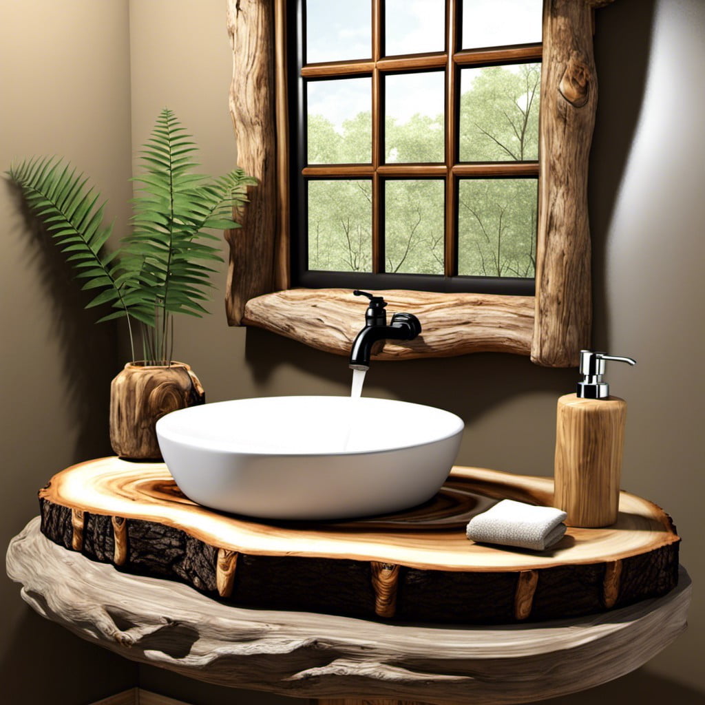 log pedestal sink