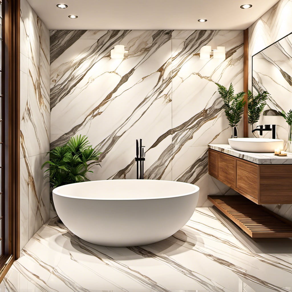 luxurious marble wall tiles