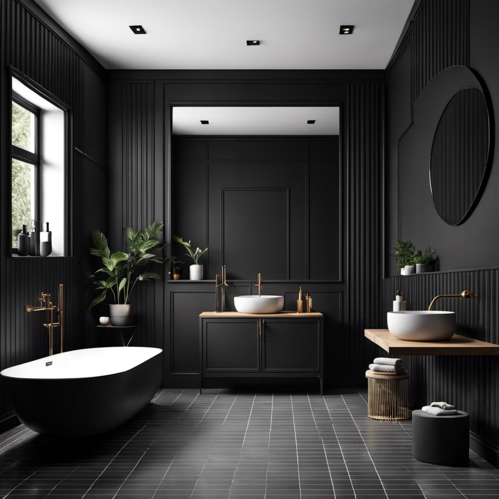 matte black walls