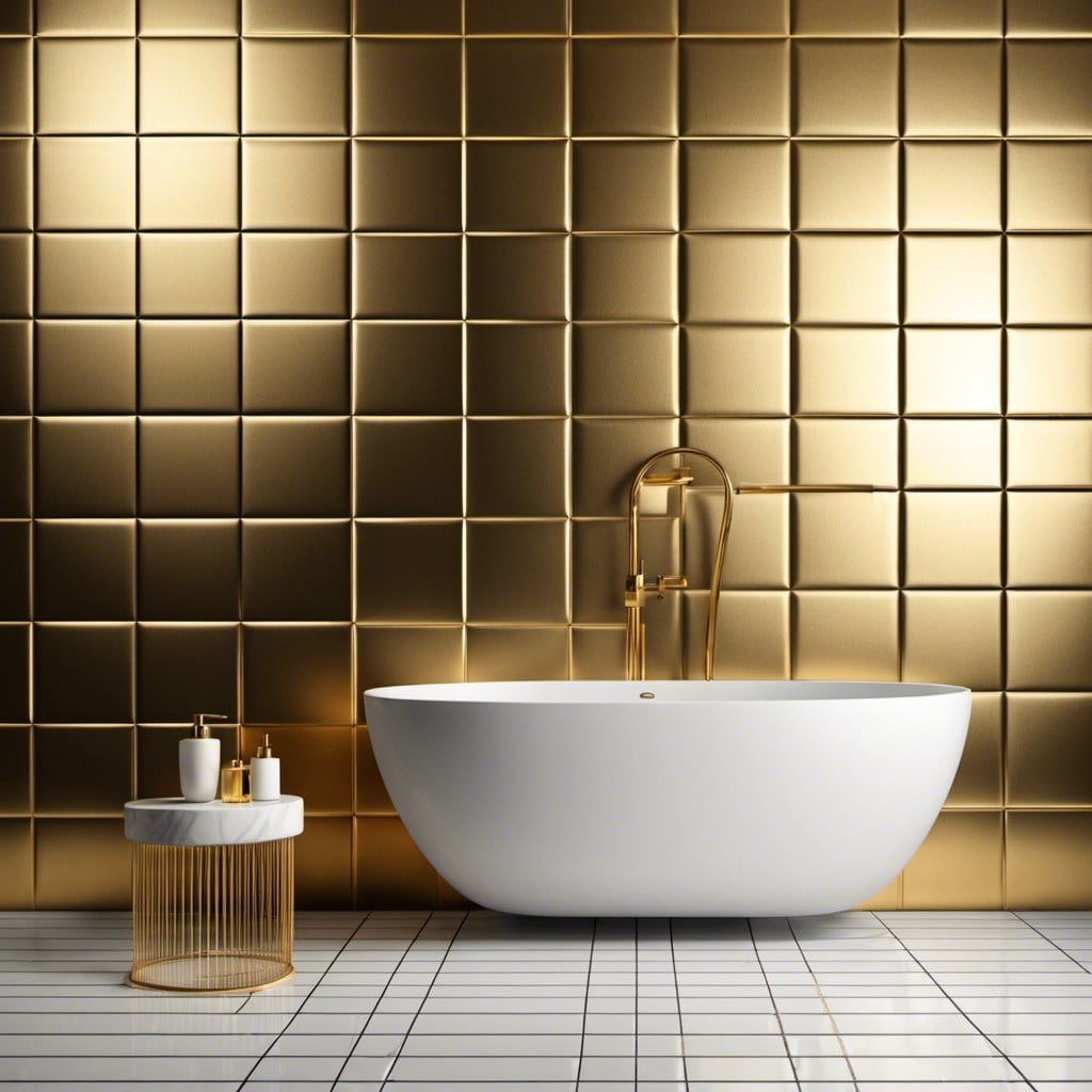 matte gold ceramic tiles