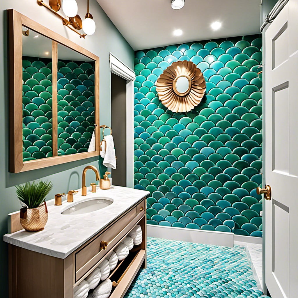 mermaid scale tiles