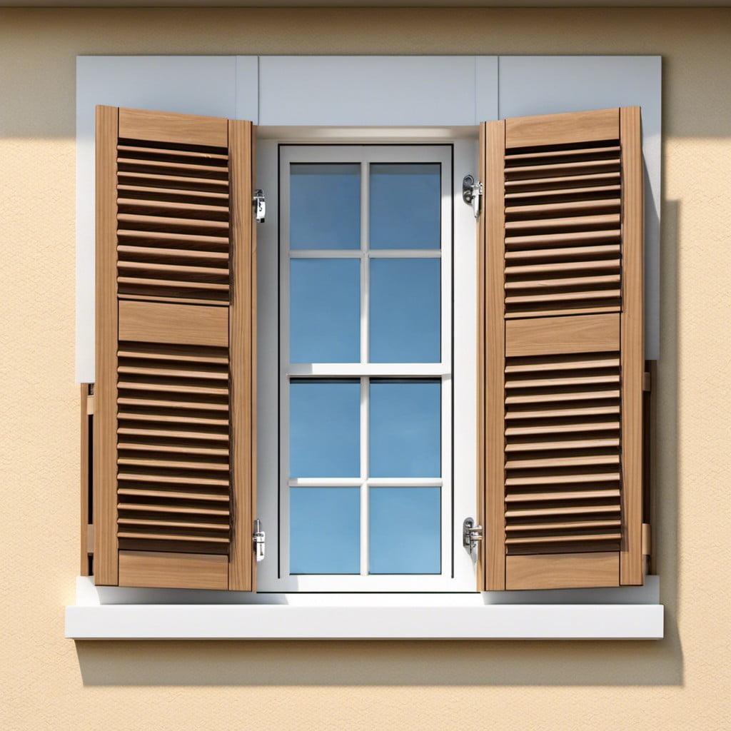 mini wooden shutters