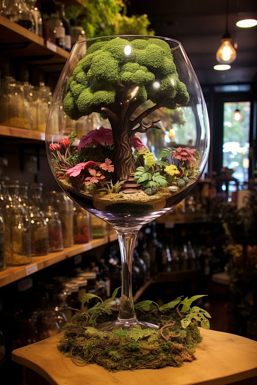 miniature vineyard display