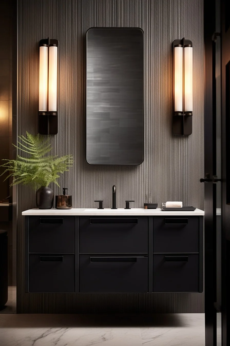 modish black matte sconces