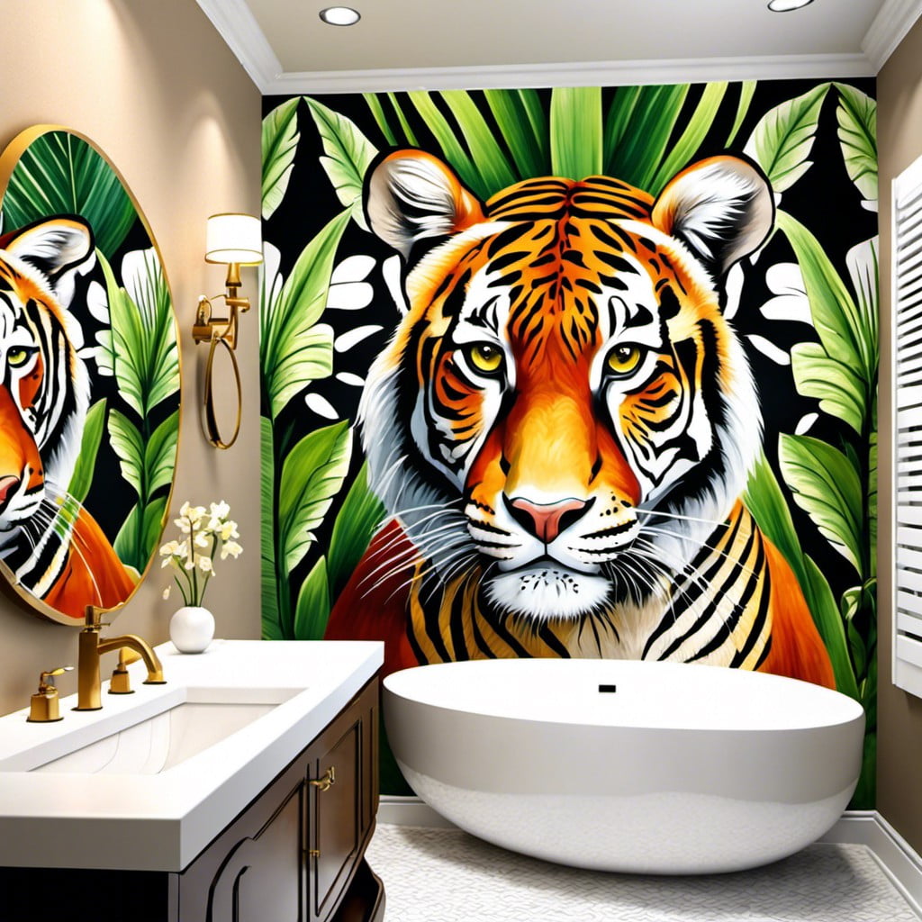 murals featuring exotic animals