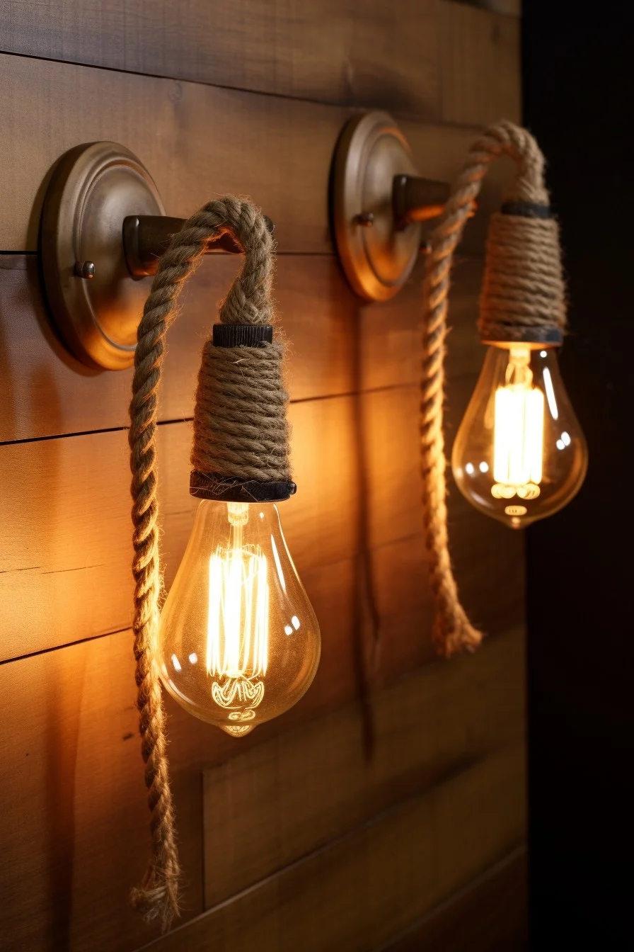 nautical rope sconces