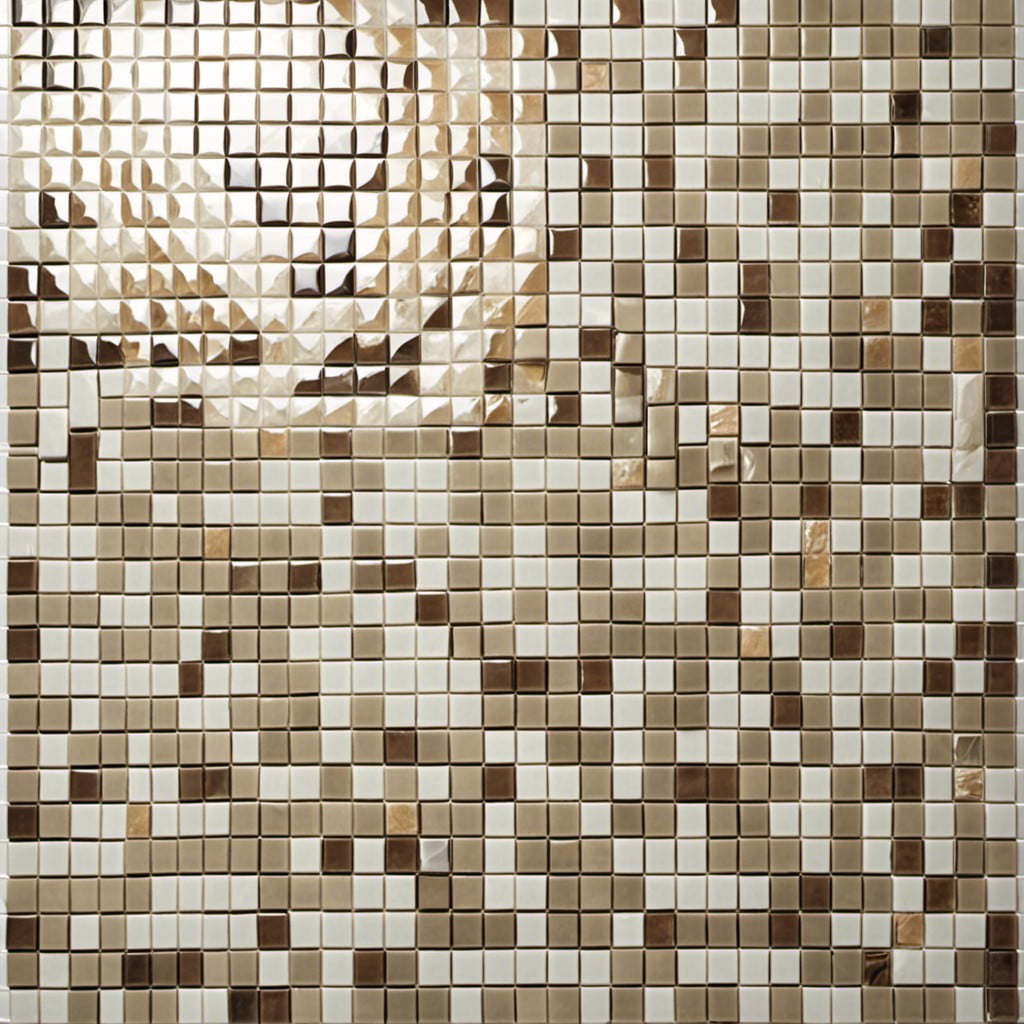 neutral mosaic tiles