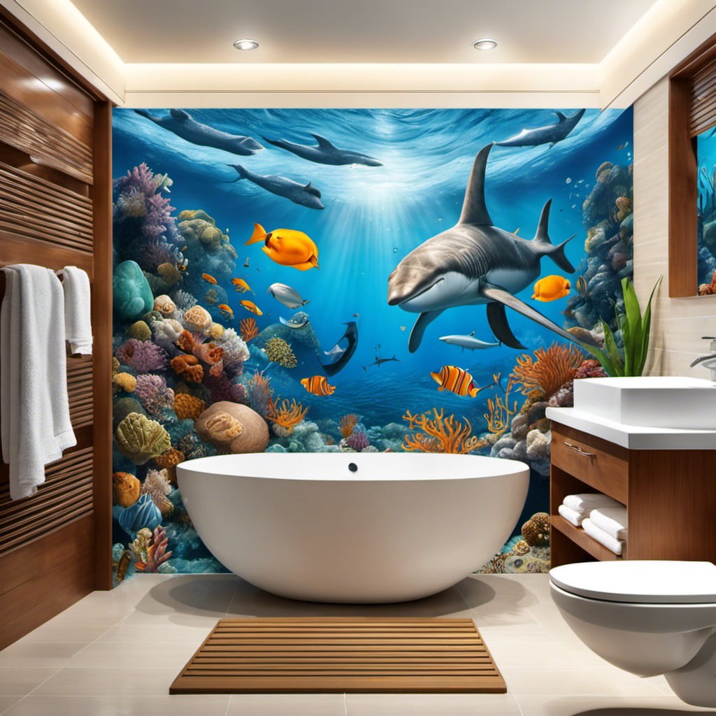 ocean themed mural