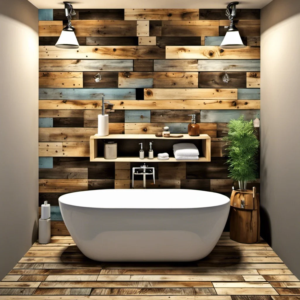 pallet bathroom wall panels