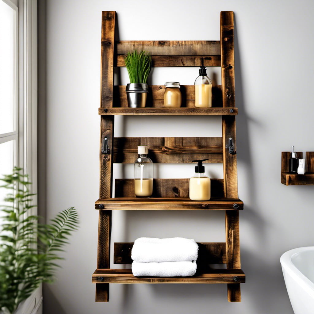 pallet ladder shelf