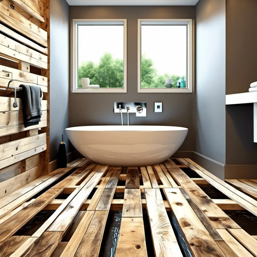 pallet shower floor