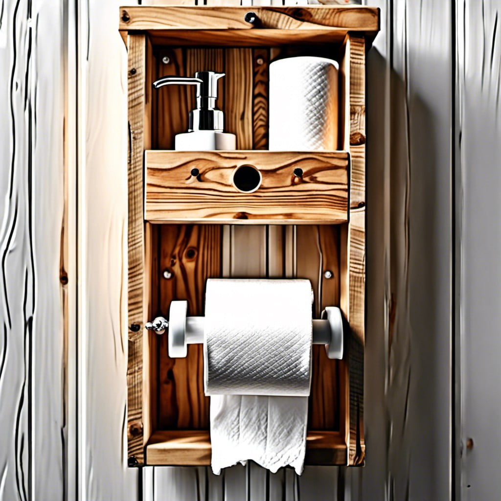 pallet toilet paper holder