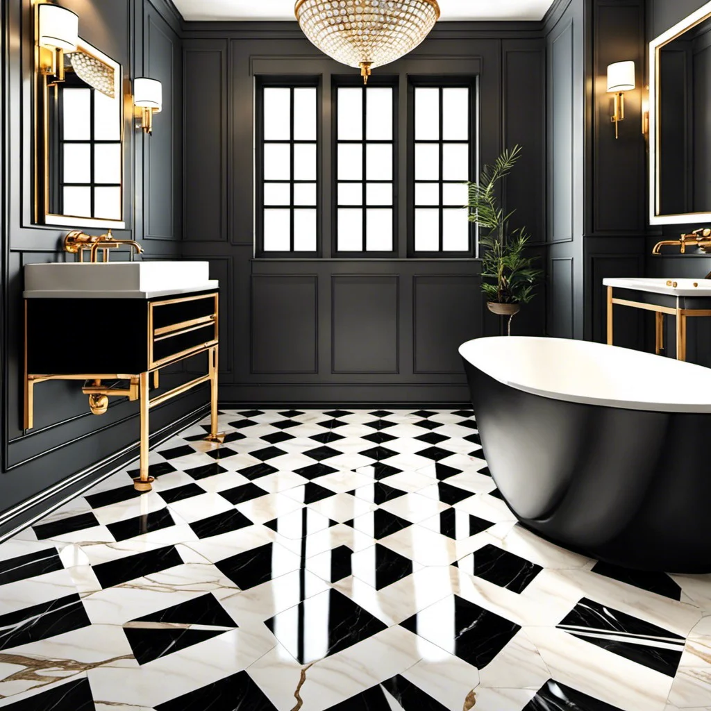 patterned marble floor