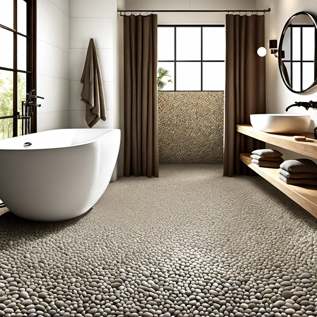 pebble tile flooring