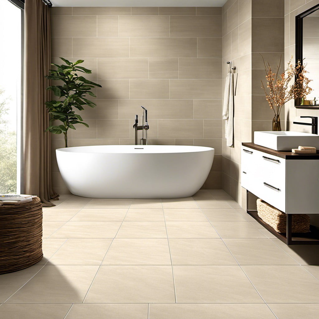 porcelain tile in classic linen