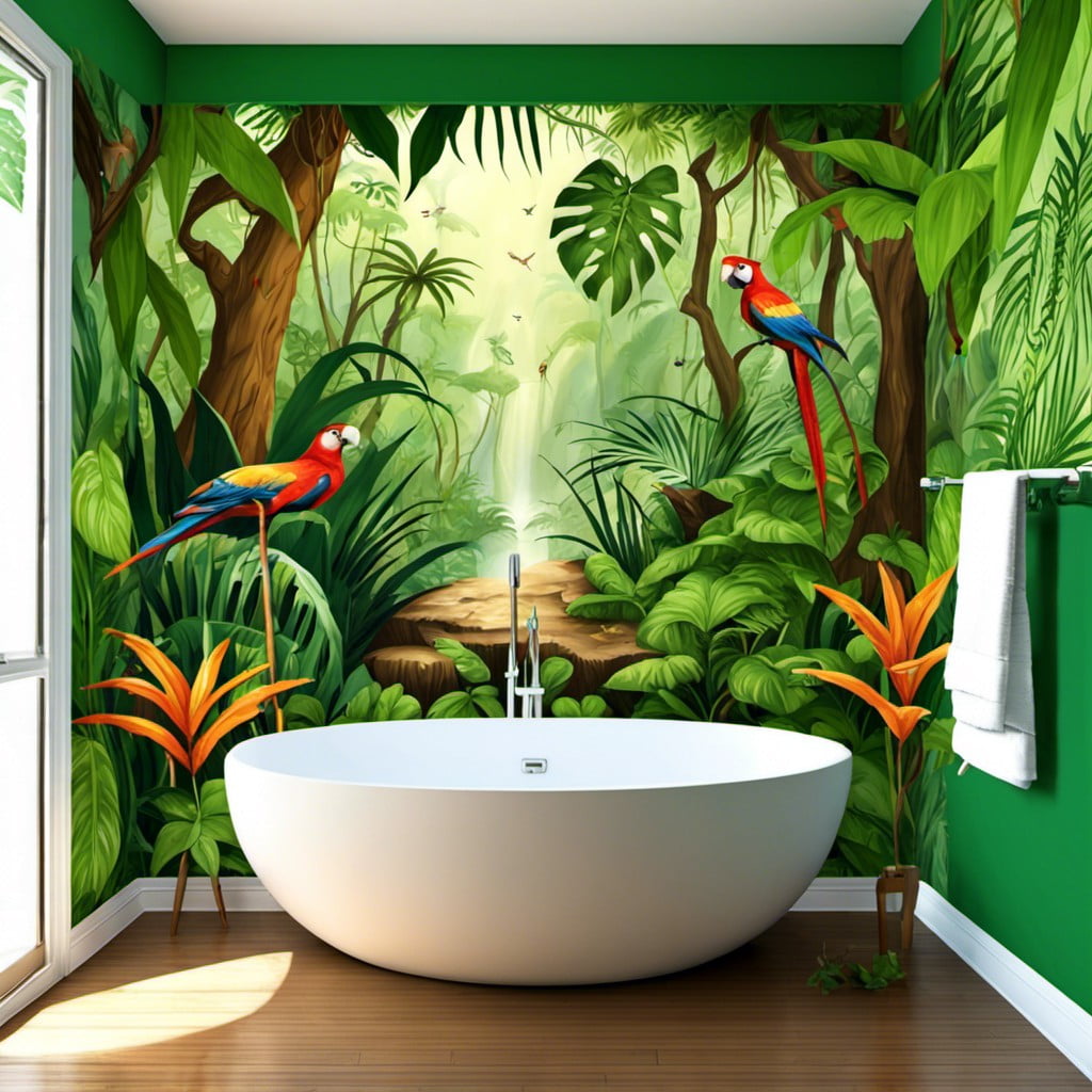 rainforest mural