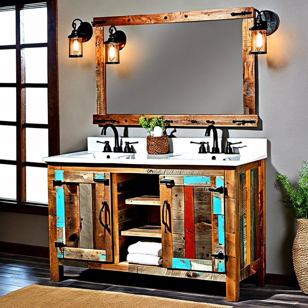 recycled barn wood vanity