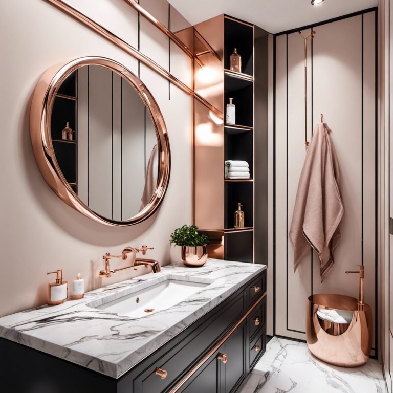 20 Trendy Rose Gold Bathroom Ideas for Your Next Remodel — free download