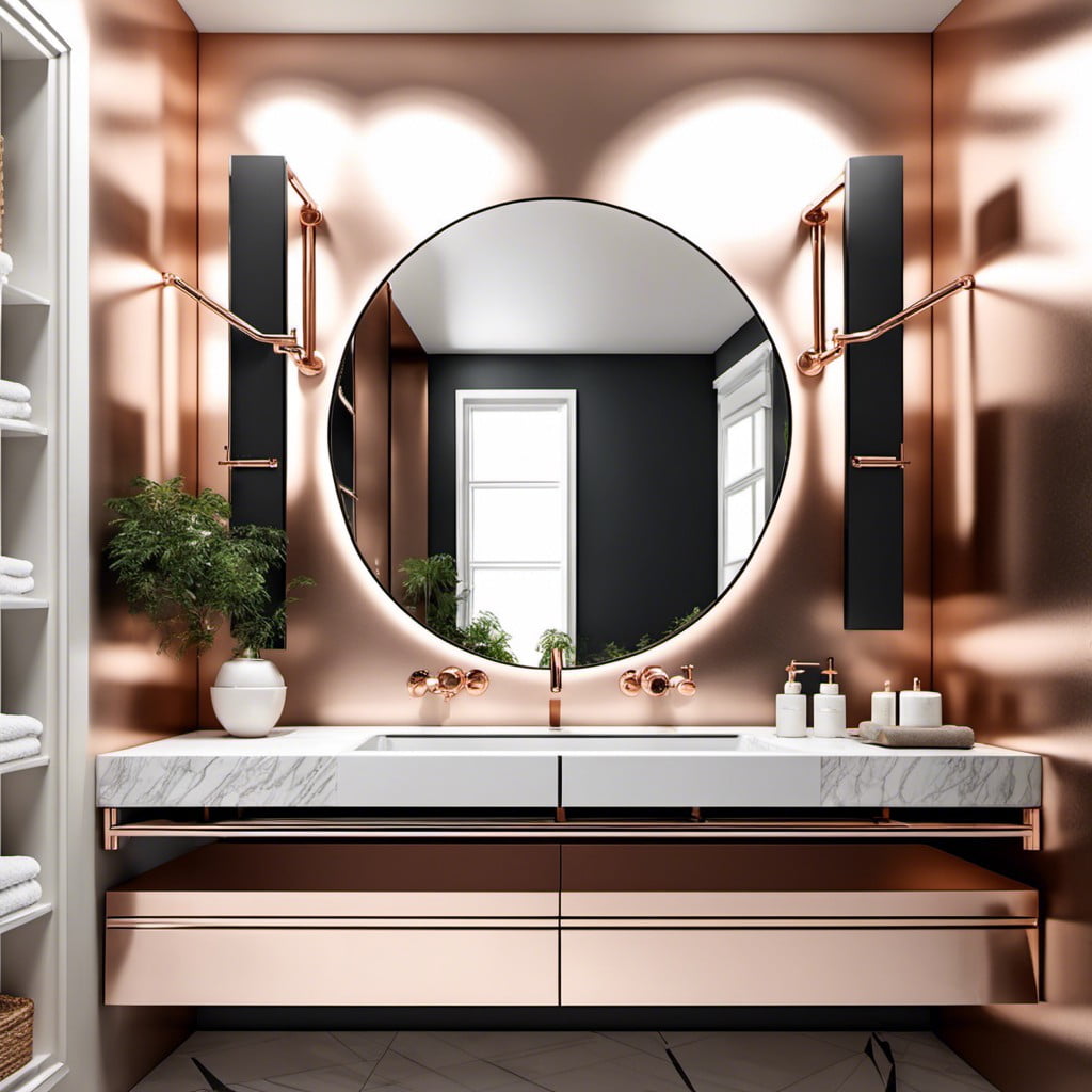 rose gold faucets