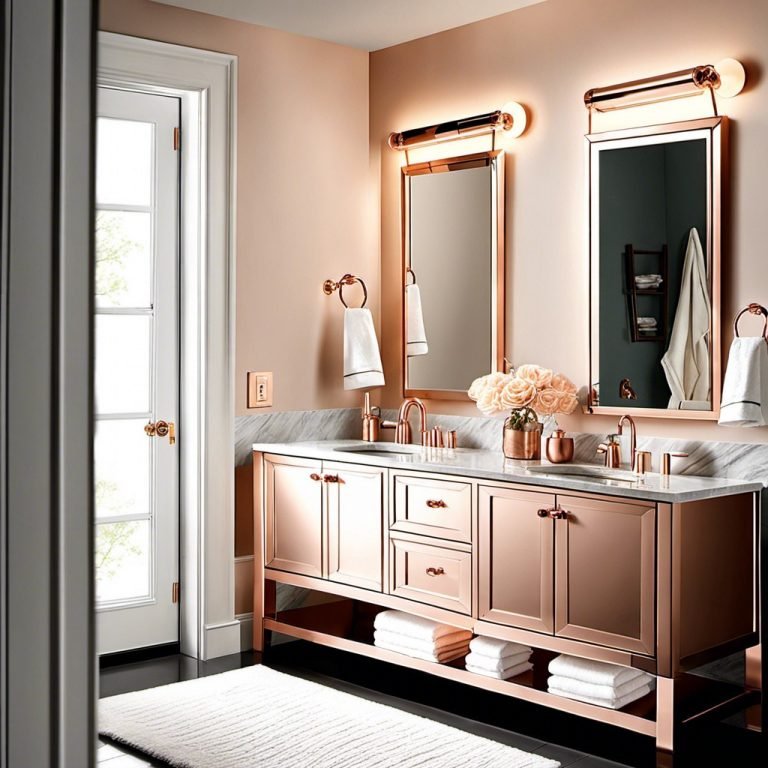 20 Trendy Rose Gold Bathroom Ideas for Your Next Remodel