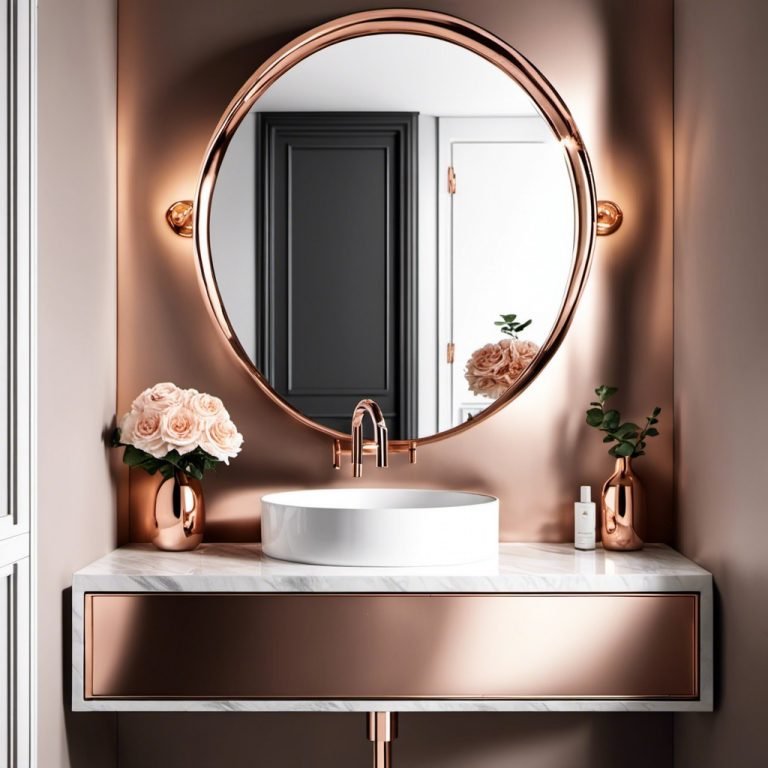 20 Trendy Rose Gold Bathroom Ideas for Your Next Remodel