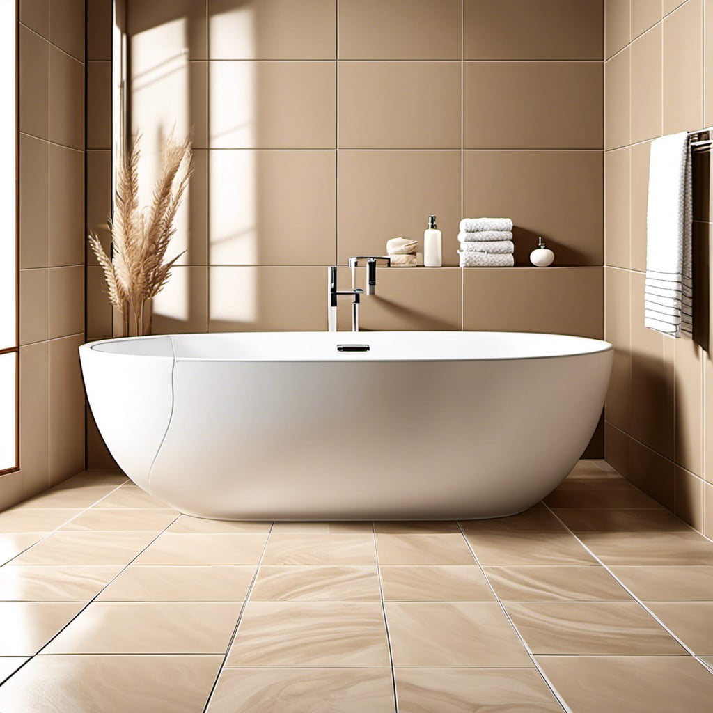 sand colored matte tiles