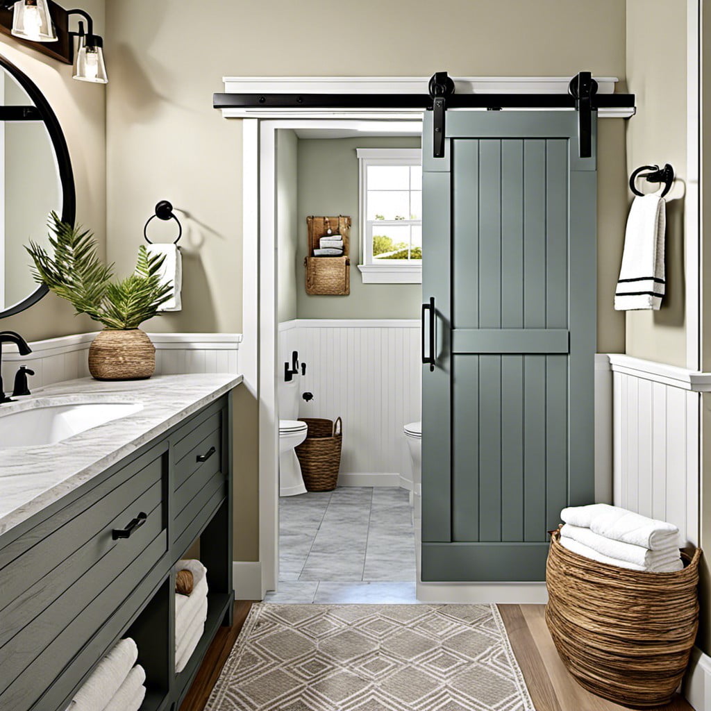 sliding barn door to save space