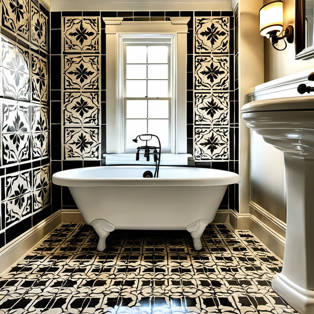 stenciled tile patterns