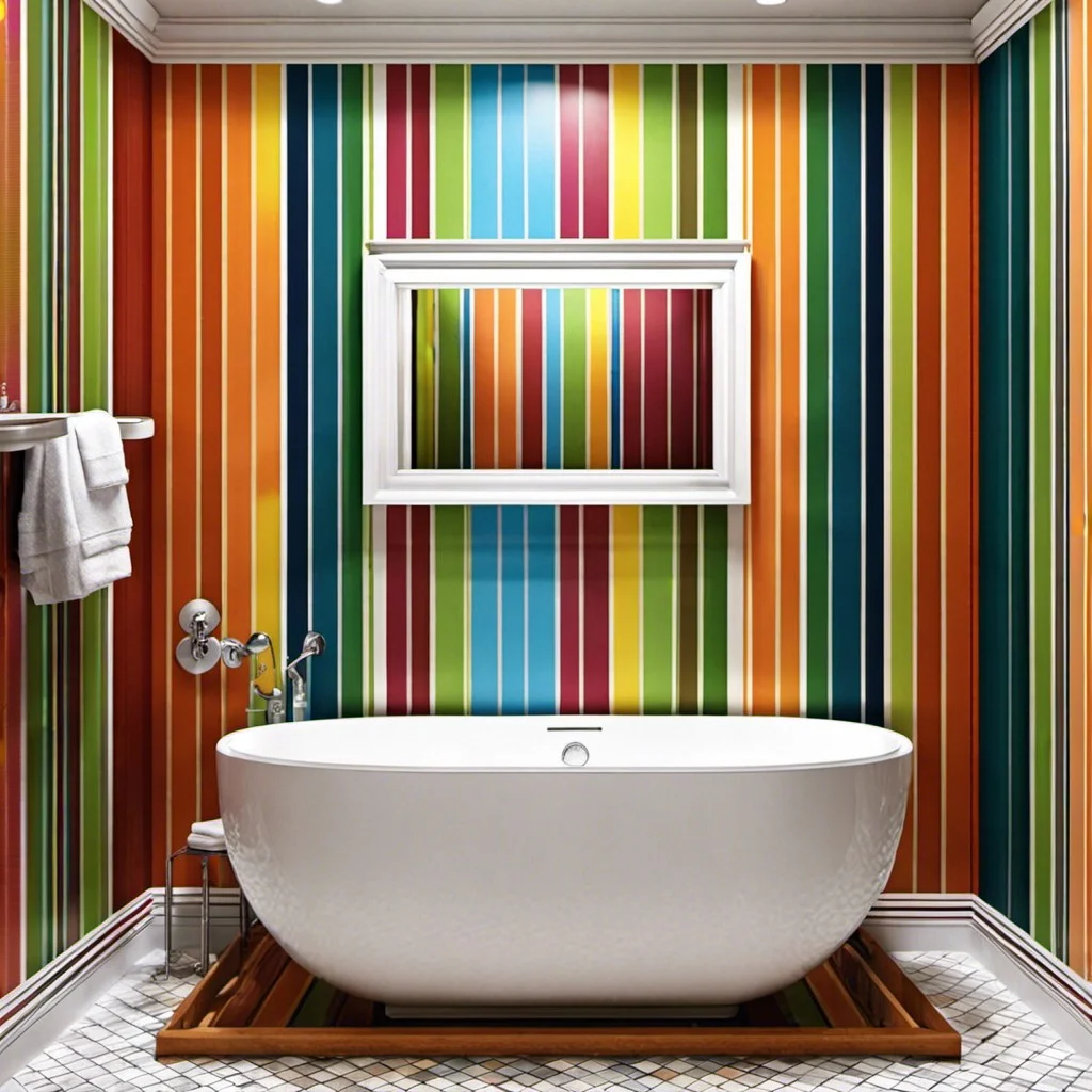 striped wall feature