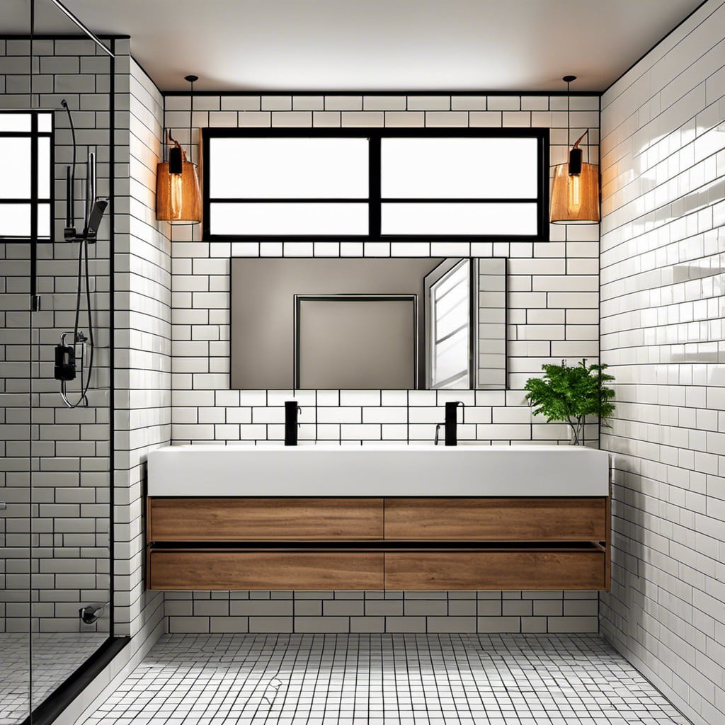 subway tile walls