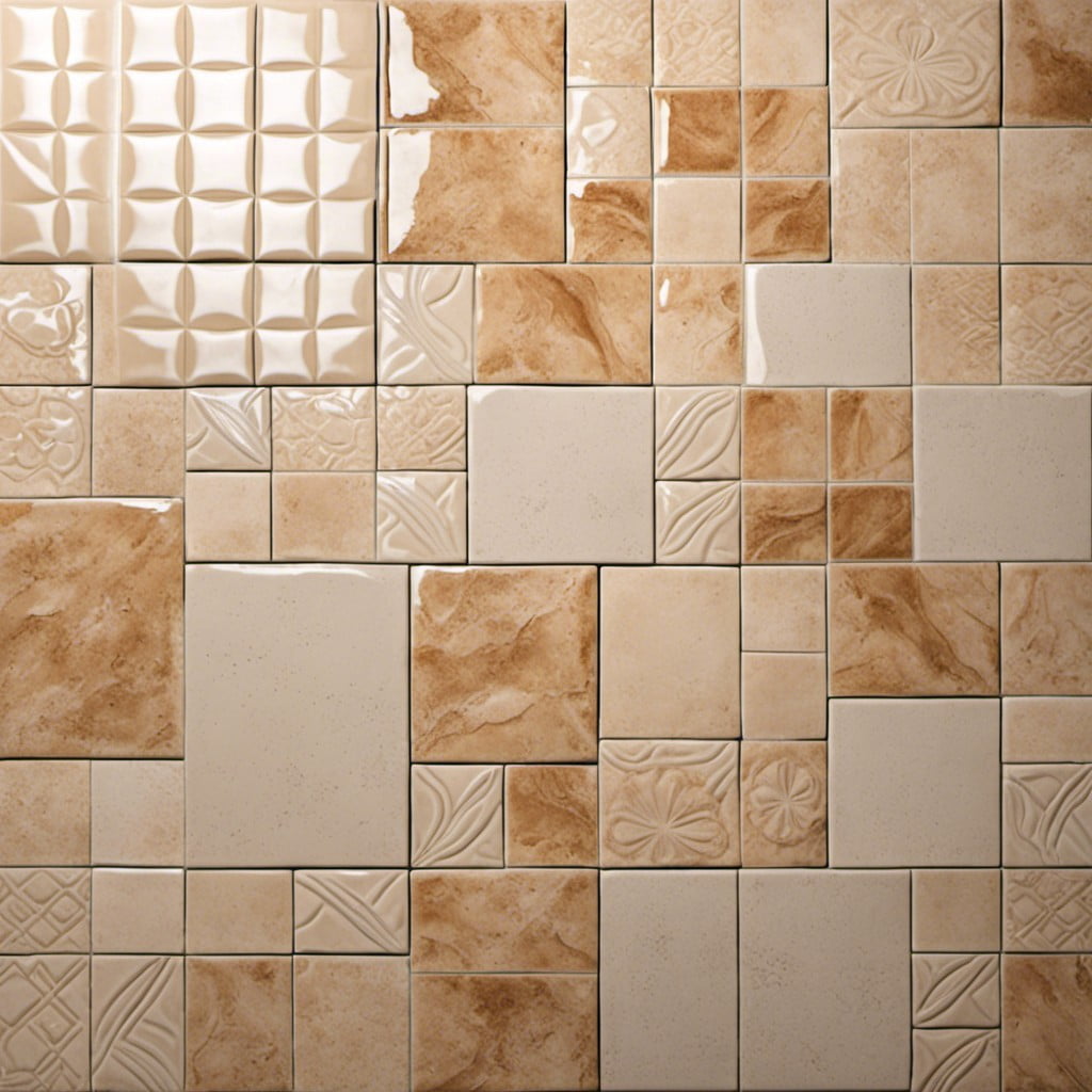 textured ceramic tiles